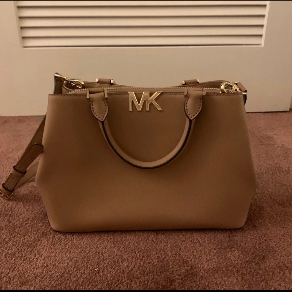 Tan Michael Kors Satchel